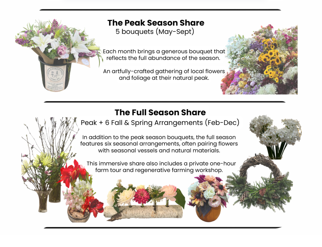 Creek & Forest Farm 2026 Flower CSA